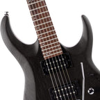 Cort X100OPBK Electric Guitar - Open Pore Black - Ploutone
