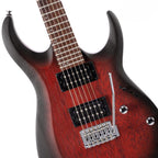 Cort X100OPBB Electric Guitar - Open Pore Black Cherry Burst - Ploutone