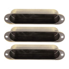 Stratocaster Metal Single Coil Pickup Covers (No Holes) - Bronze 3 Pcs - Ploutone
