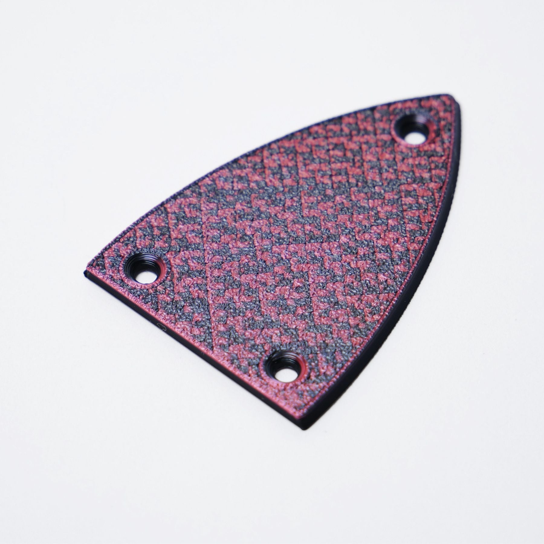 Custom BC Rich Truss Rod Cover – Black & Red Magma - Ploutone