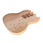 Unfinished SG-Style Guitar Body DIY, Mahogany, HHH Routing - Ploutone