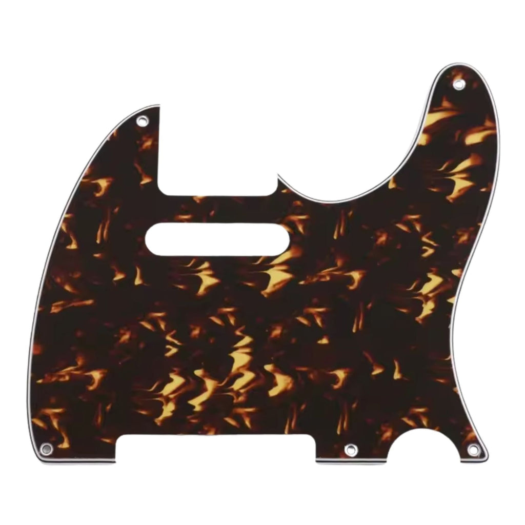 5-Hole Telecaster Pickguard - 3-Ply Red SS Telecaster Pickguards from Ploutone