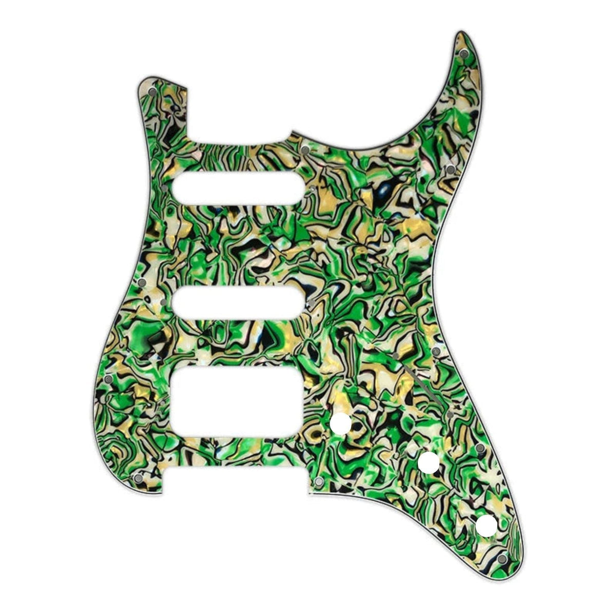 Fender Stratocaster HSS Pickguard (Open Humbucker) - 4-Ply Multicolor Shell Pickguards from Ploutone