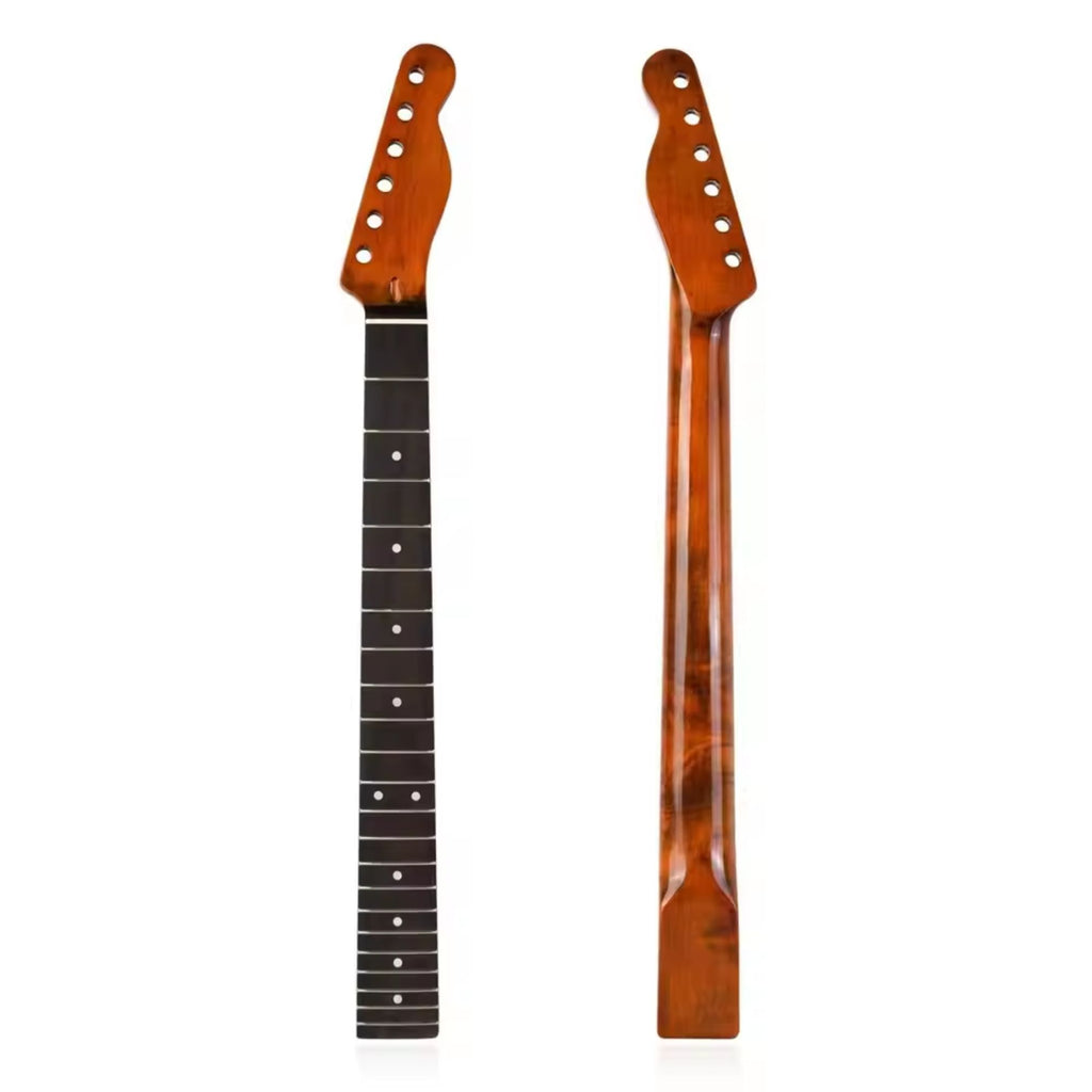 Roasted Maple Tele-Style Guitar Neck, 9.5" Radius, Rosewood Fretboard - Ploutone