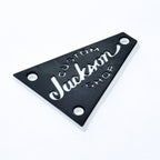 Custom Jackson Truss Rod Cover - Custom Shop Logo (Black & White) - Ploutone