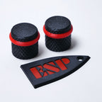 ESP Truss Rod Cover for ESP & LTD & Matching Knobs Set - Black & Red - Ploutone