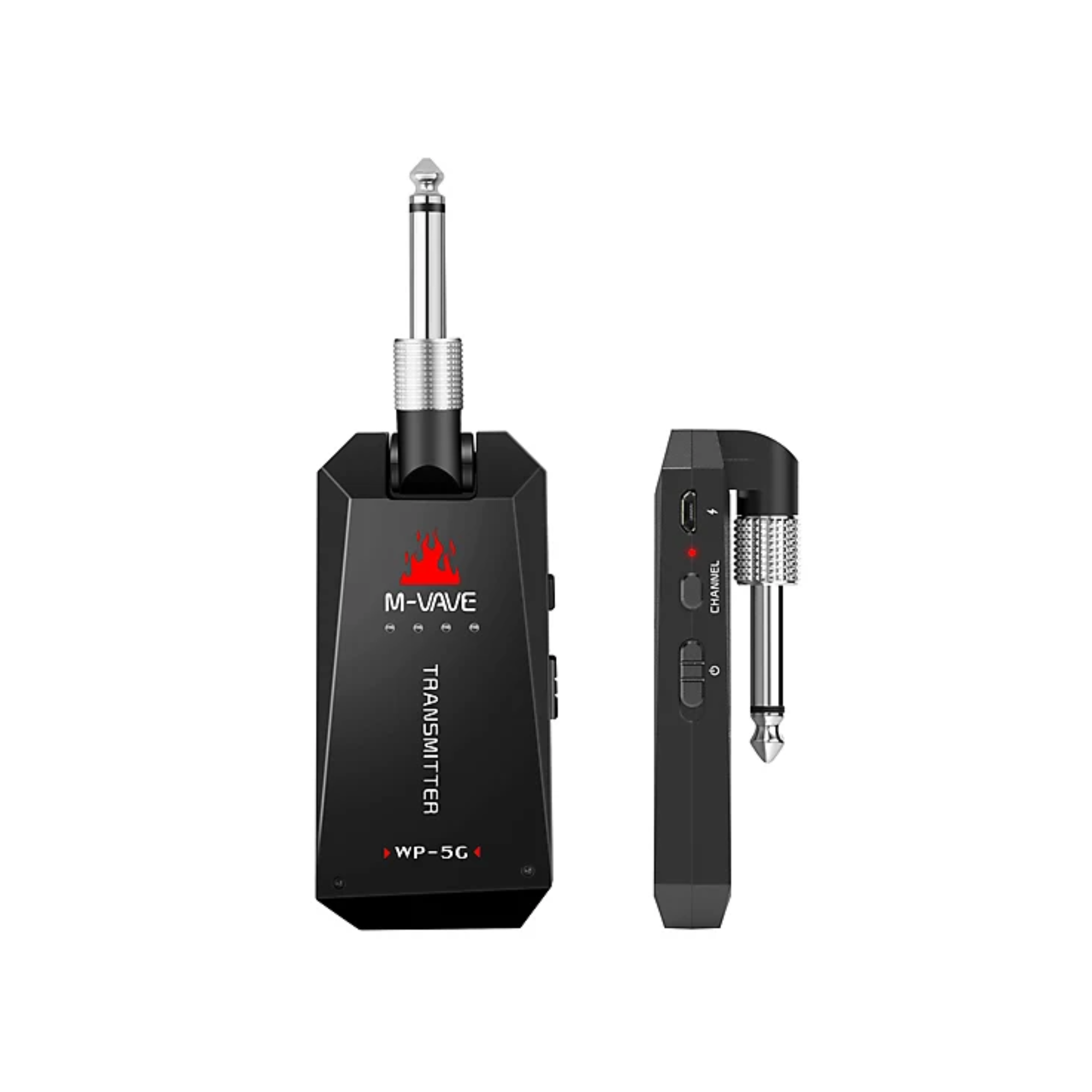 M-VAVE WP-5G 5.8G Rechargeable Wireless Guitar System Transmitter and Receiver - Ploutone
