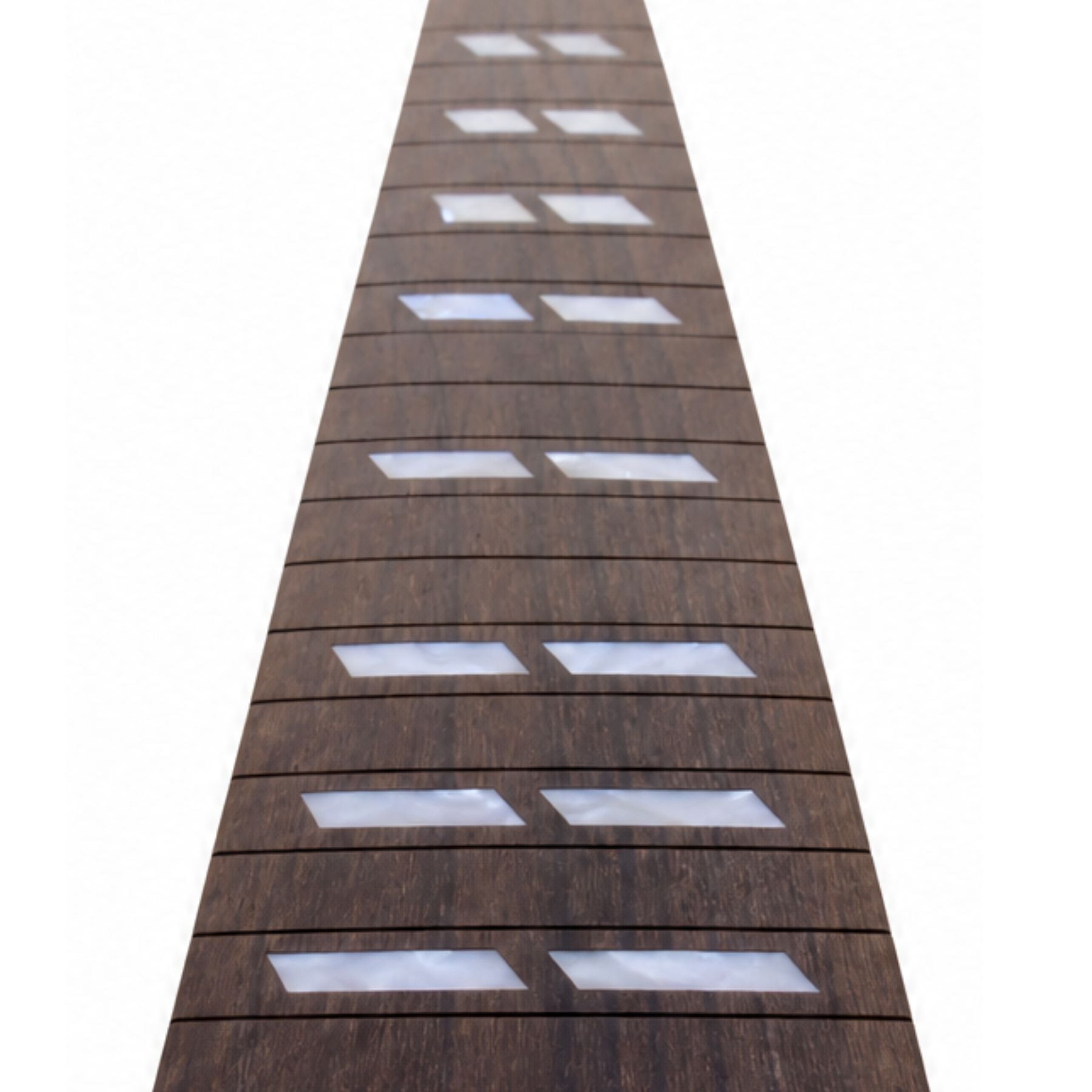 Rosewood Guitar Fretboard, 24 Fret, Split Parallelogram Inlays - 24.75" Scale Length - Ploutone
