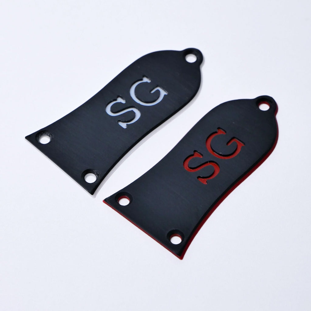Custom Gibson SG Truss Rod Cover - SG Letters Guitar Fittings & Parts from Ploutone