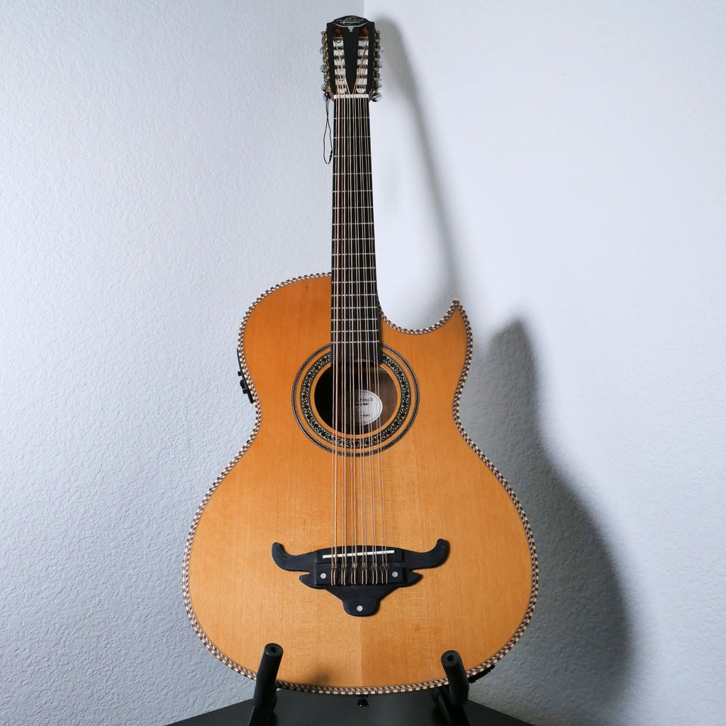 Oscar Schmidt OH52SE Acoustic-Electric Bajo Sexto w/ Bag - Solid Cedar & Macassar Ebony  from Ploutone