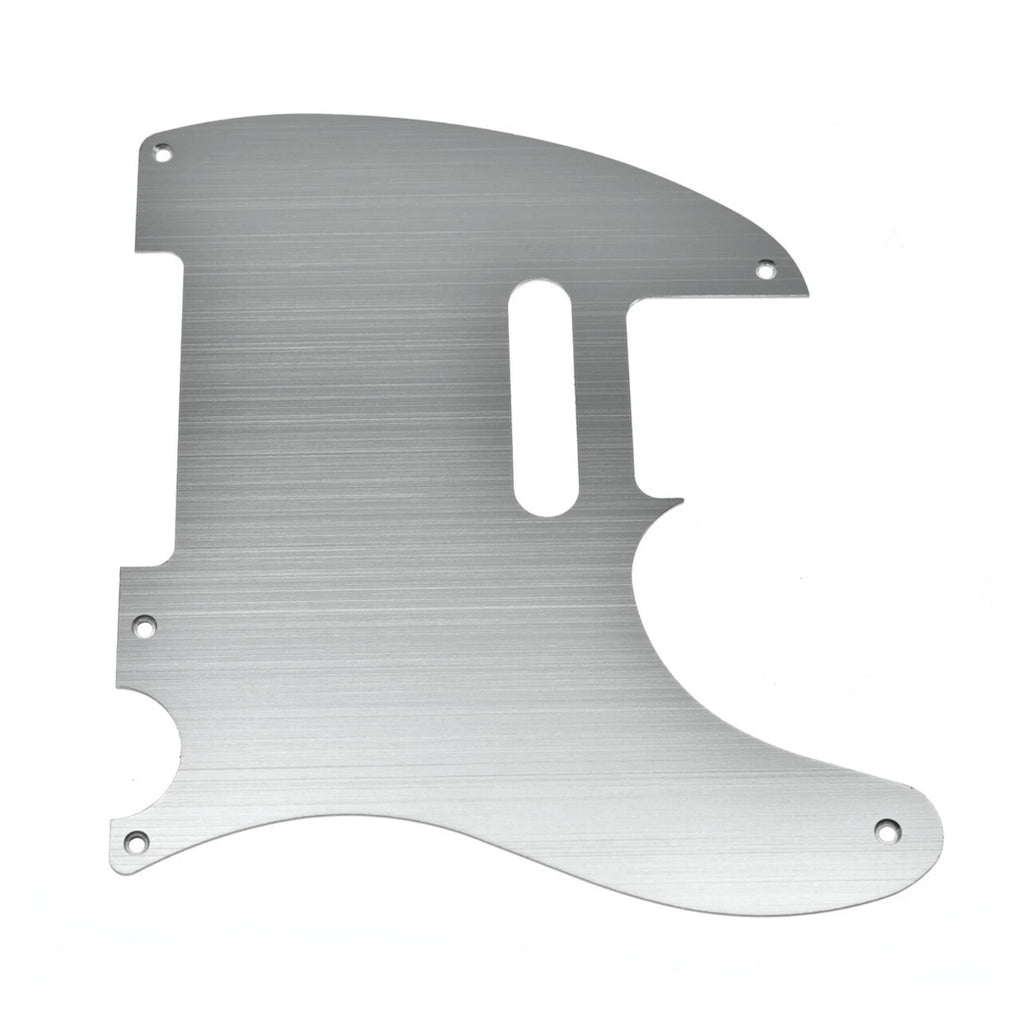 5-Hole Metal Telecaster Pickguard - Brushed Aluminum - Ploutone