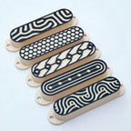 Custom Single Coil Strat Pickup Covers (No Holes) Set of 3 - Cream - Ploutone