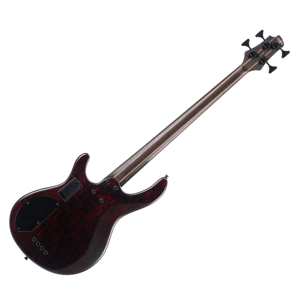 Cort Artisan Series B4 Element 4-String Bass Guitar Open Pore Black - Ploutone