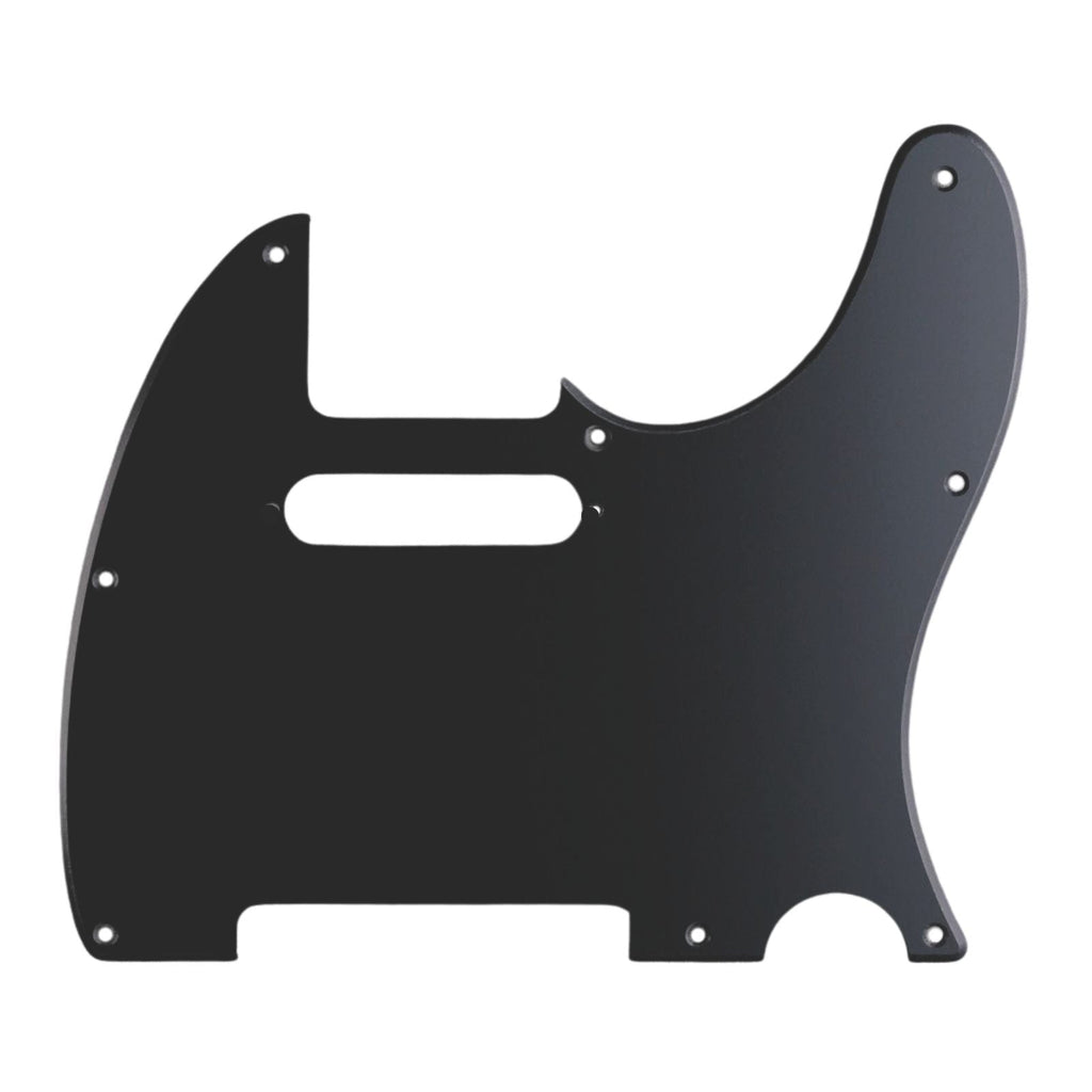 5-Hole ’52 Telecaster Pickguard for Fender Tele - 30+ Colors 1-Ply Matte Black - Ploutone