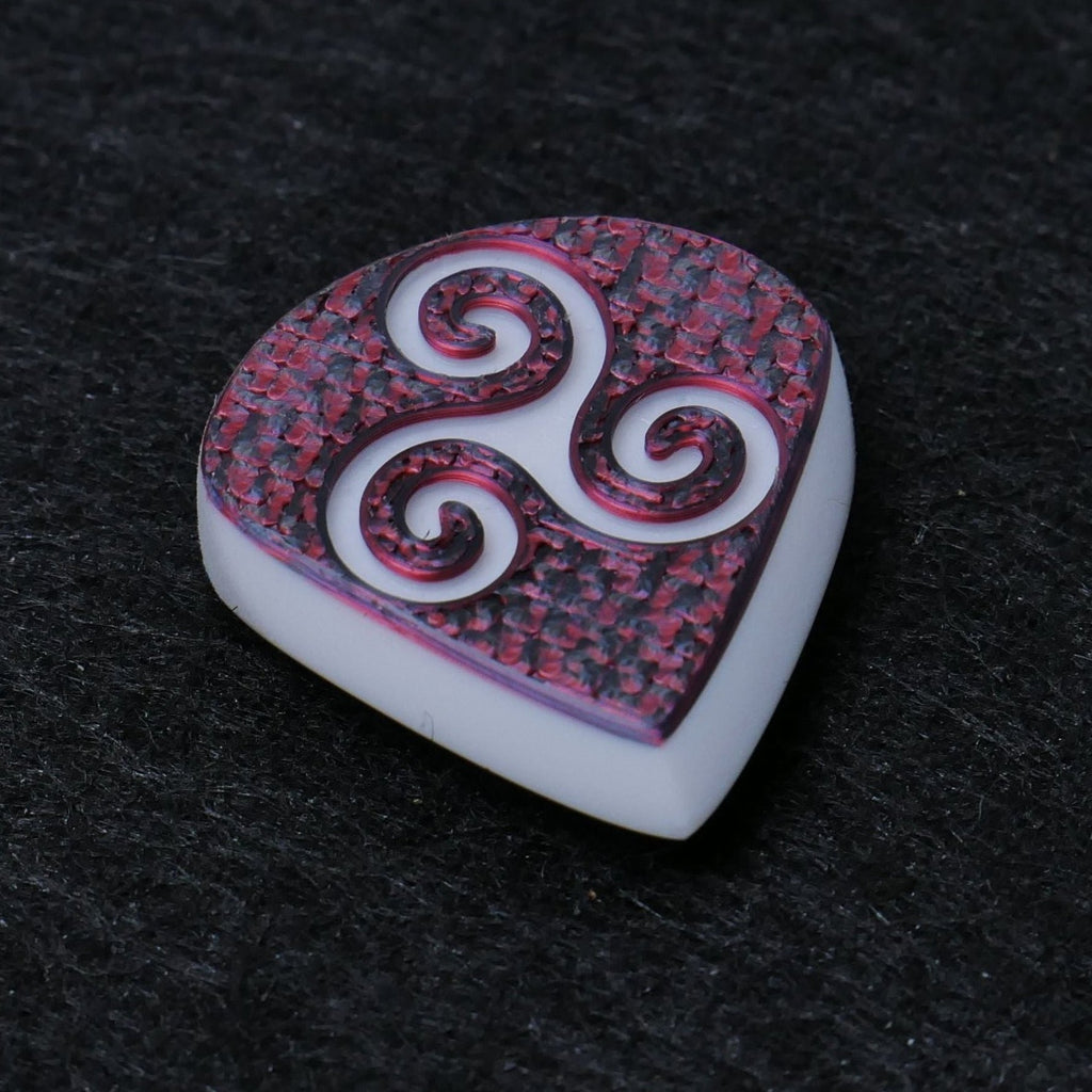 Opus Jari VALKORE™ - Magma Triskele Handmade Guitar Pick - Ploutone