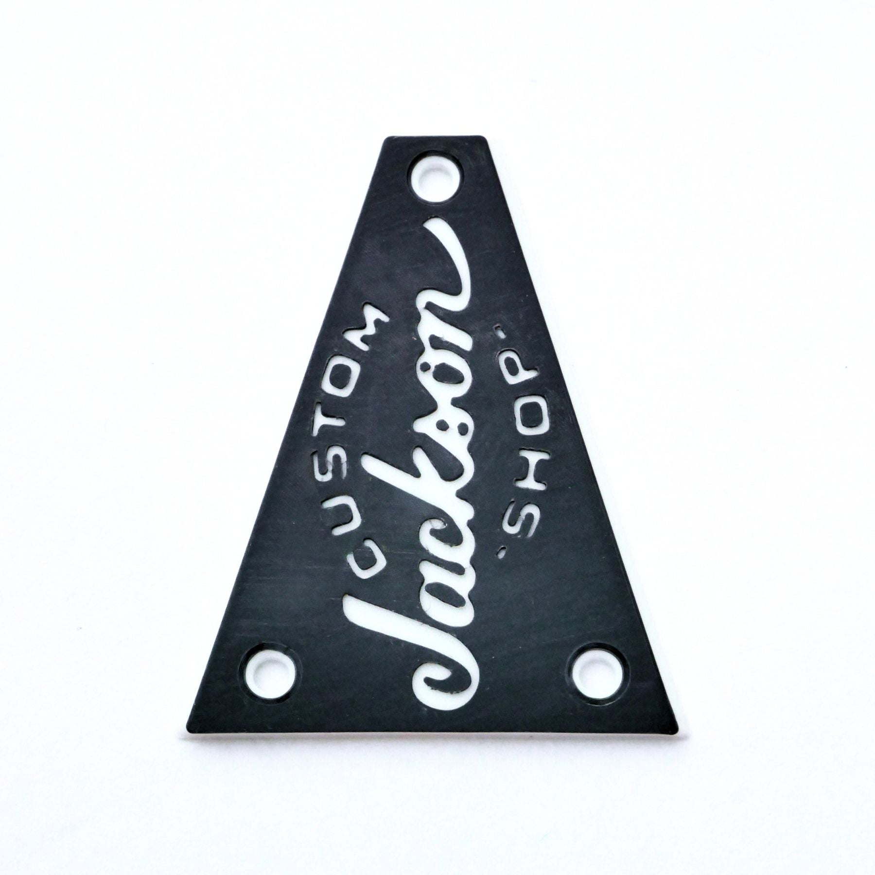Custom Jackson Truss Rod Cover - Custom Shop Logo (Black & White) - Ploutone