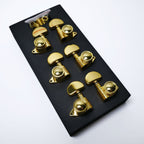Locking Tuners 3+3 Keystone (Gold) – 21:1 Ratio – 90° Screw Mount – Fits 10mm (25/64") Holes Tuning Machine Heads from Ploutone