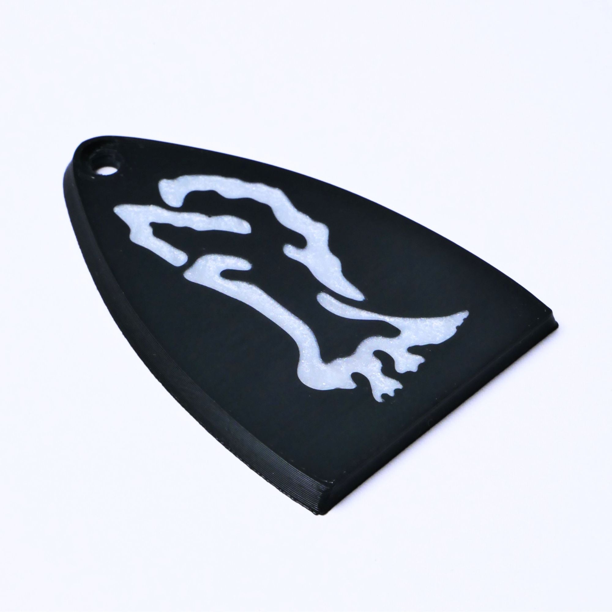 Custom PRS SE Truss Rod Cover – Mica and Resin Bird of Prey Inlay - Ploutone