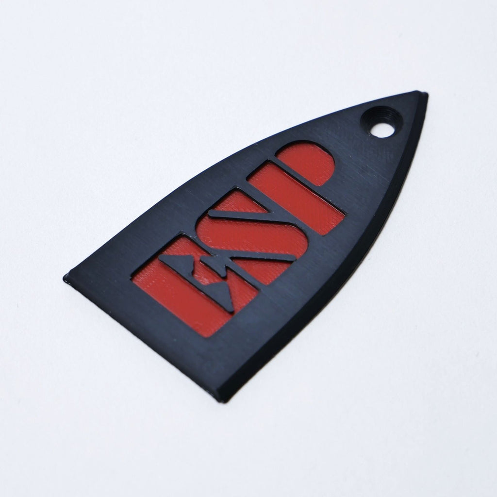ESP Truss Rod Cover for ESP & LTD - ESP Logo (Turquoise & Black) truss rod covers from Ploutone