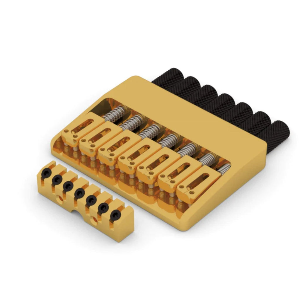 Hipshot 7-String Headless Fixed Bridge Gold LowPro - Ploutone