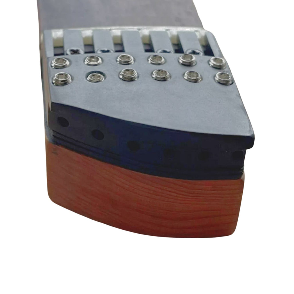 Headless Guitar Neck with Hardware - Roasted Maple & Rosewood - Ploutone