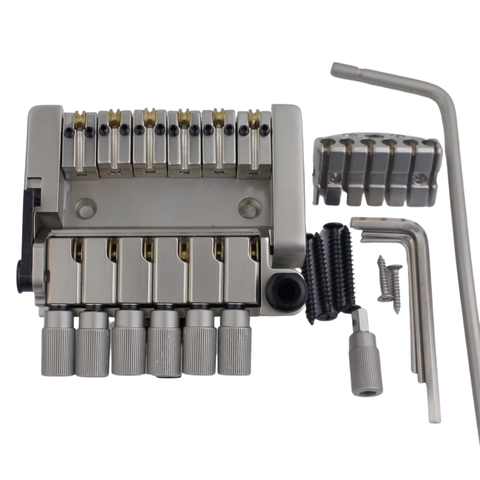 Guyker 6-String Headless Tremolo Bridge - Nickel - Ploutone