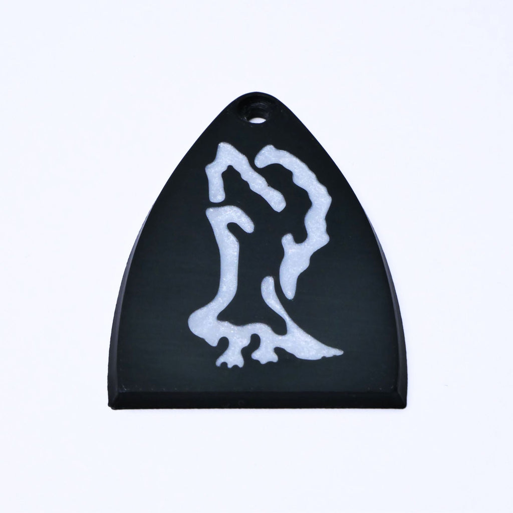 Custom PRS SE Truss Rod Cover – Mica and Resin Bird of Prey Inlay - Ploutone