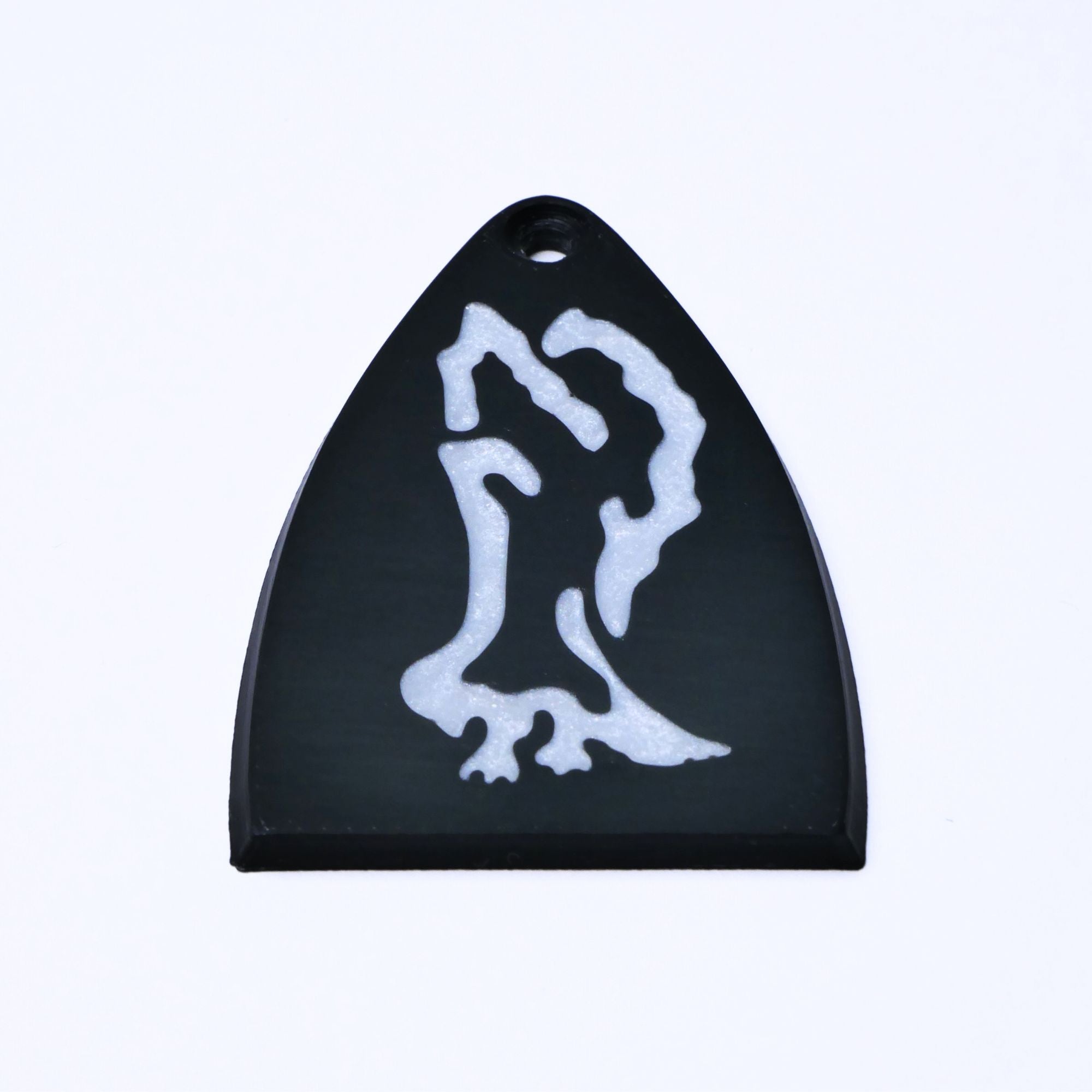 Custom PRS SE Truss Rod Cover – Mica and Resin Bird of Prey Inlay - Ploutone
