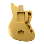 Finished Alder Jazzmaster/ Offset Guitar Body - Vintage Yellow - Ploutone