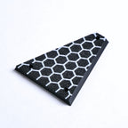 Custom Jackson/ Charvel Truss Rod Cover – Honeycomb Hex (Black & White) - Ploutone