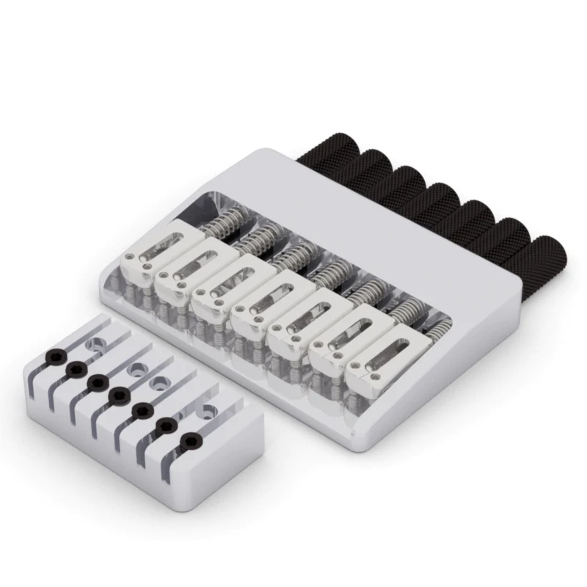 Hipshot 7-String Headless Fixed Bridge Chrome Standard - Ploutone