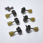 Vintage Keystone Tuners 3+3 (Wilkinson, Nickel) – 15:1 Ratio – Vintage 8.5mm–9mm Holes Tuning Machine Heads from Ploutone