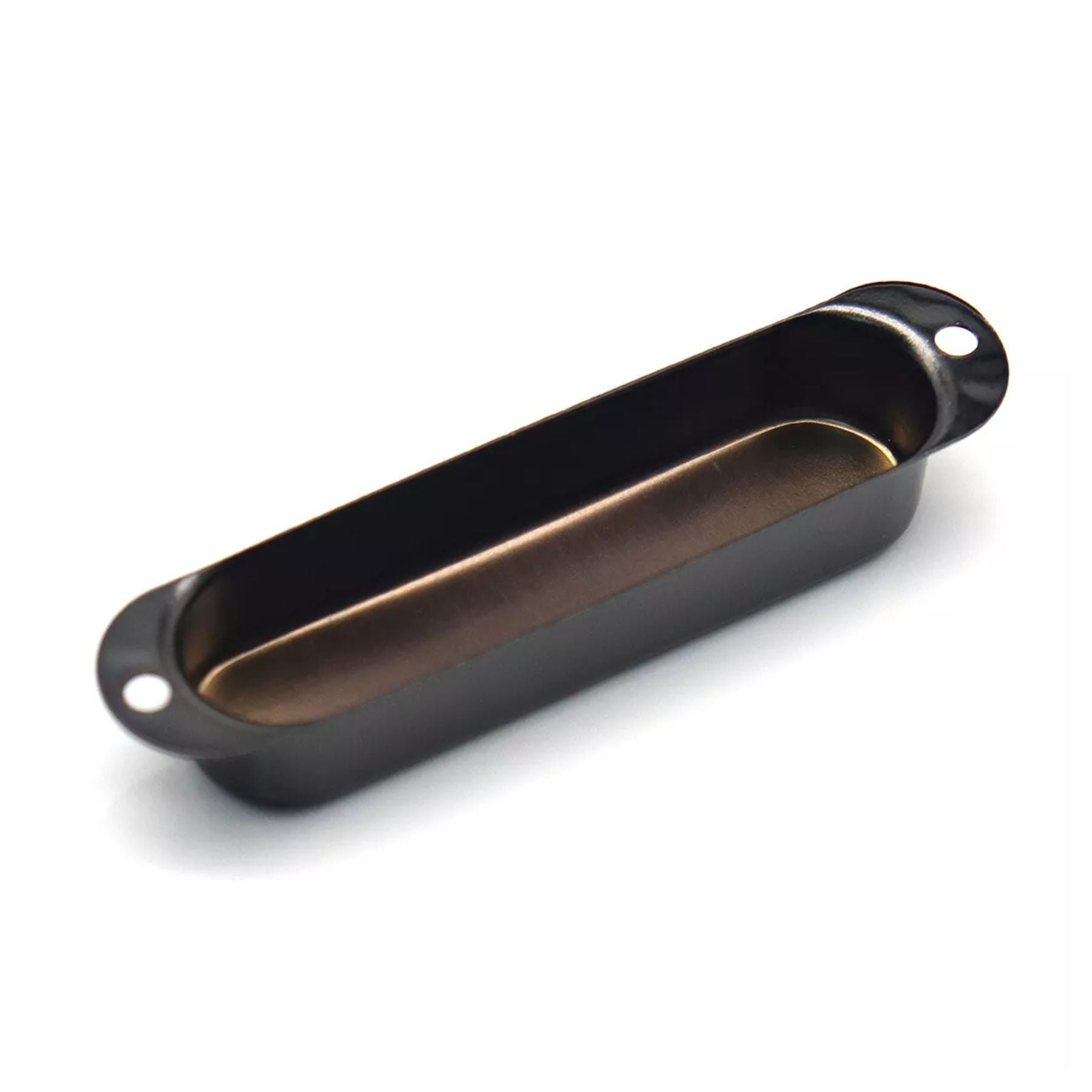 Stratocaster Metal Single Coil Pickup Covers (No Holes) - Black 3 Pcs - Ploutone