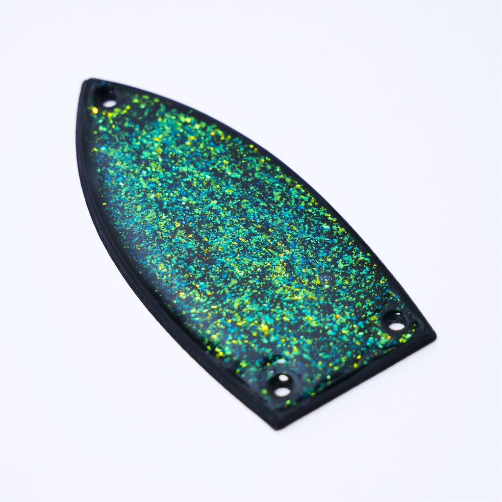 Custom Gretsch Truss Rod Cover (Fits Electromatic, Streamliner & Japan Models) - Flame Orange Flake truss rod covers from Ploutone