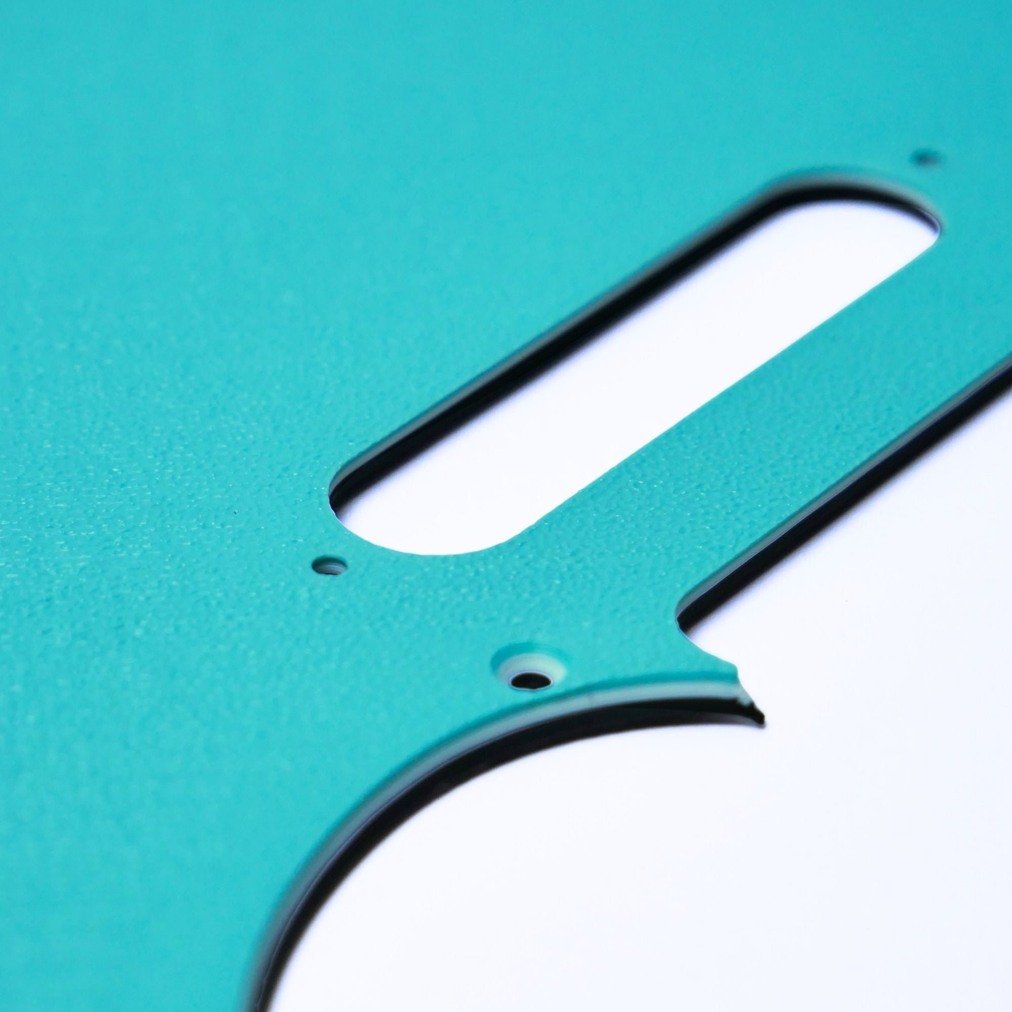 Custom 8-Hole Telecaster Pickguard - Artisan Series - Textured Tropical Teal - Ploutone