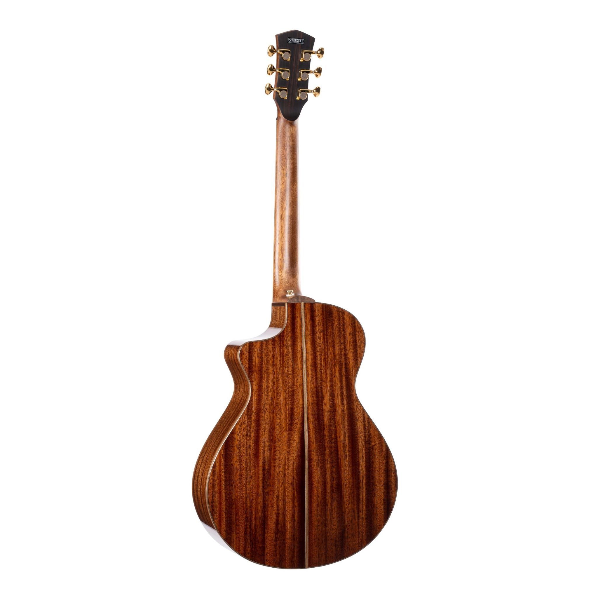 Masterpiece Series Modern Black Acoustic Electric Guitar - Trans Black Gloss (B-Stock) - Ploutone