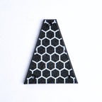 Custom Jackson/ Charvel Truss Rod Cover – Honeycomb Hex (Black & White) - Ploutone
