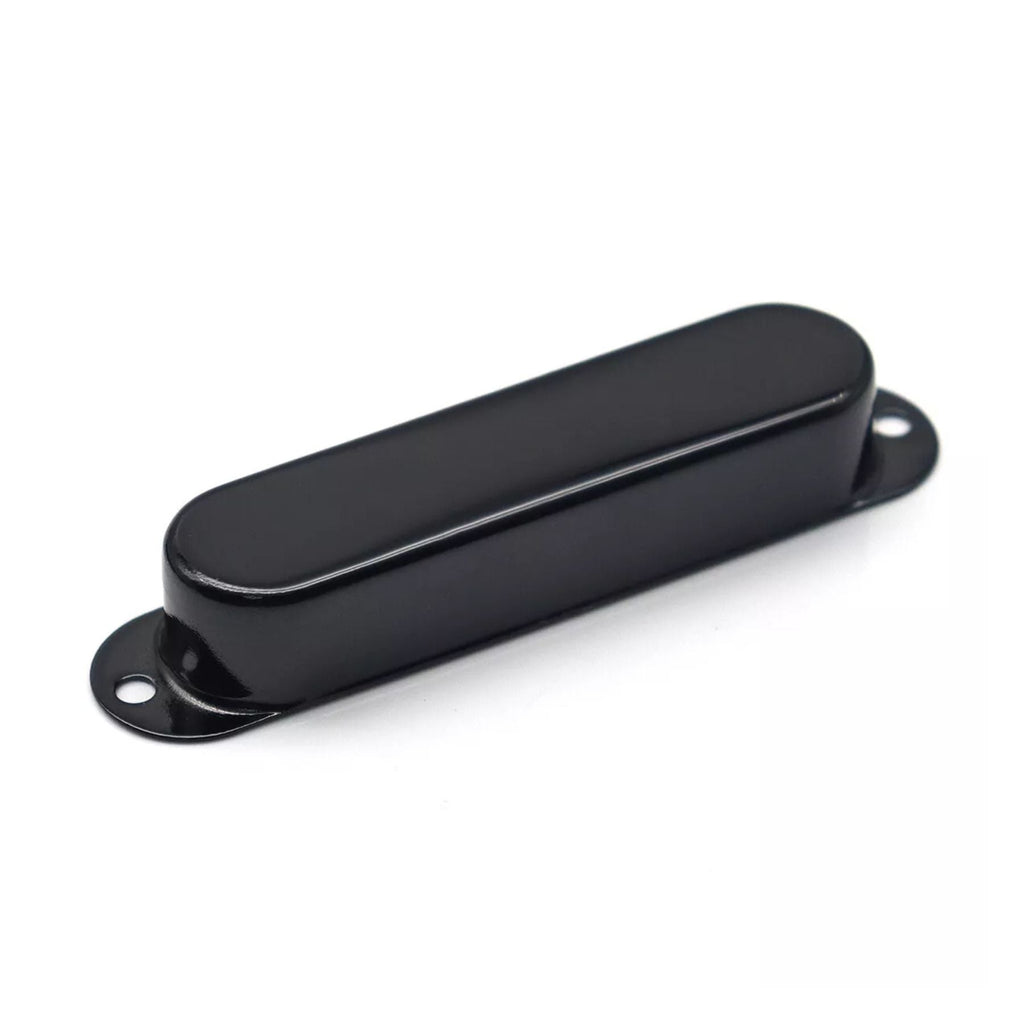 Stratocaster Metal Single Coil Pickup Covers (No Holes) - Black 3 Pcs - Ploutone