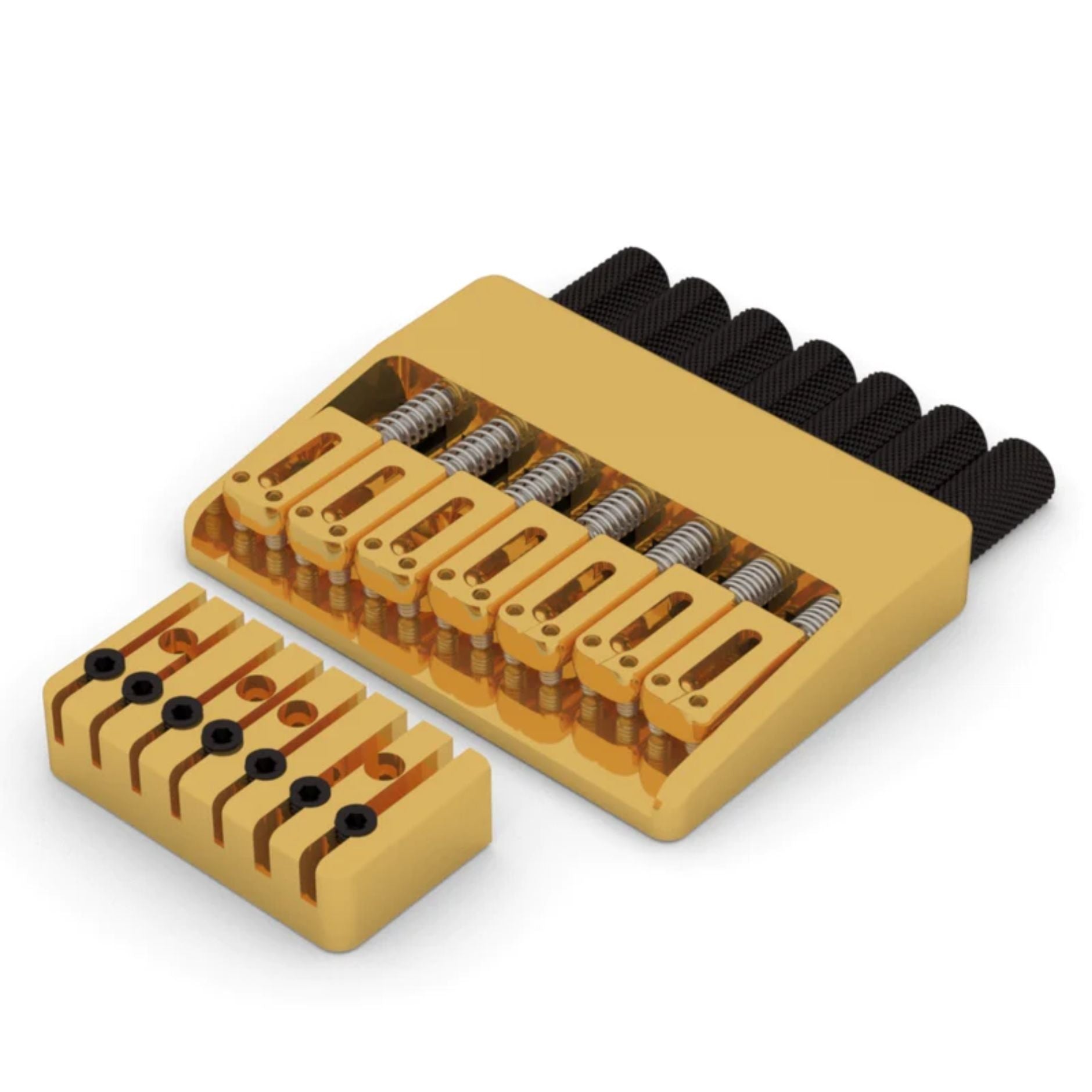Hipshot 7-String Headless Fixed Bridge Gold Standard - Ploutone