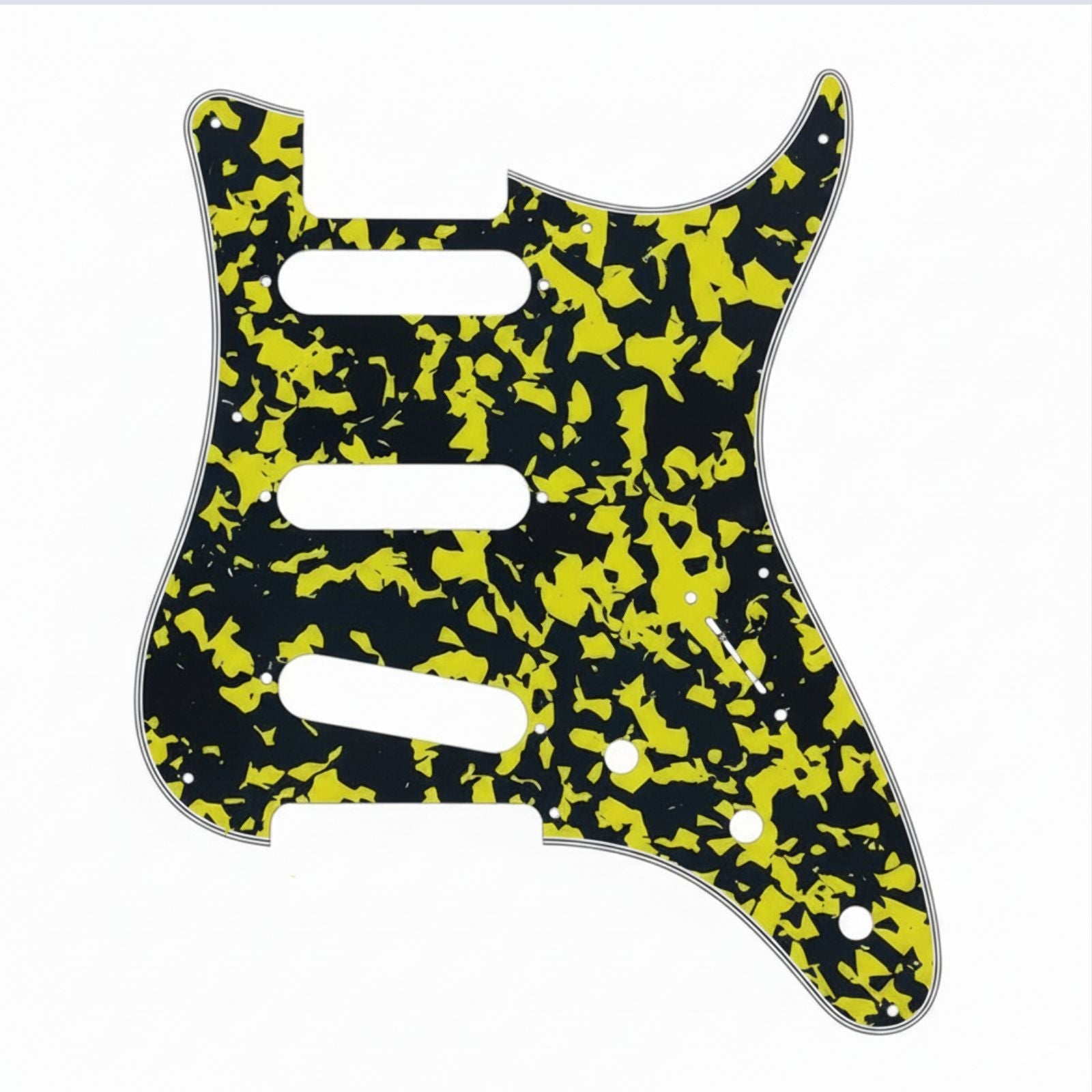 PRS Silver Sky Pickguard 8-Hole SSS - 30+ Colors 4-Ply Yellow Tortoise - Ploutone