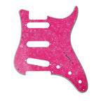PRS Silver Sky Pickguard 8-Hole SSS - 30+ Colors 4-Ply Pink Pearl - Ploutone