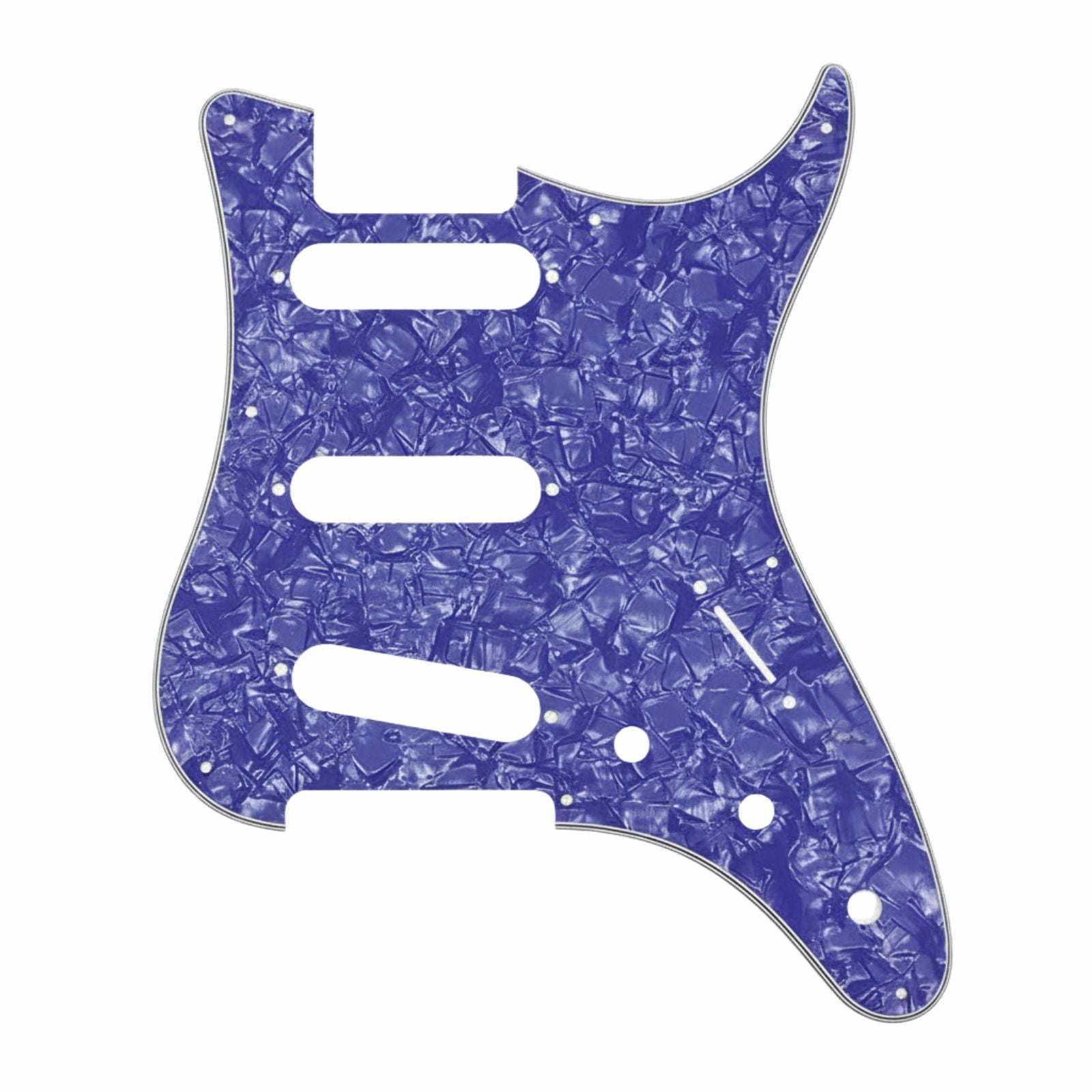 PRS Silver Sky Pickguard 8-Hole SSS - 30+ Colors 4-Ply Purple Pearl - Ploutone