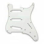 PRS Silver Sky Pickguard 8-Hole SSS - 30+ Colors 3-Ply White - Ploutone
