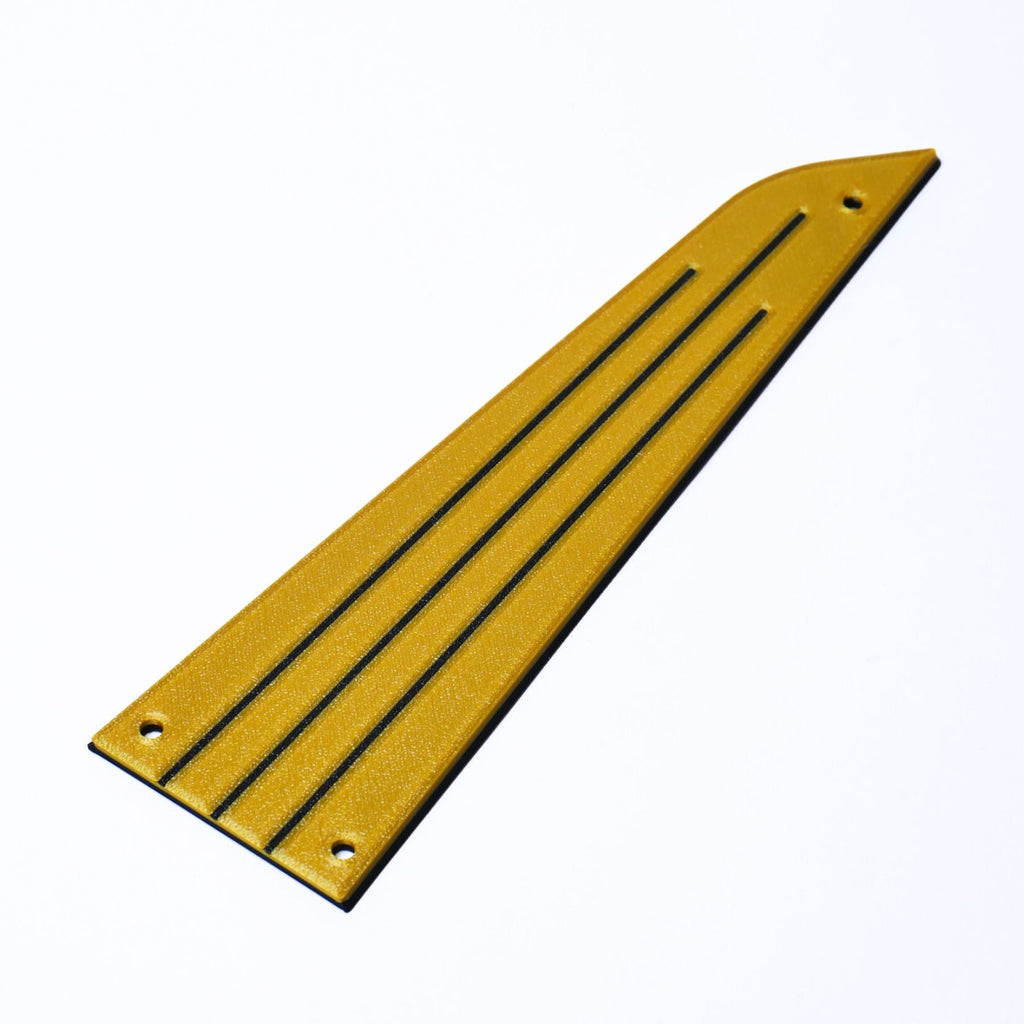 Custom Rickenbacker Truss Rod Cover "Jetstream" - Multiple Colors Gold & Black - Ploutone
