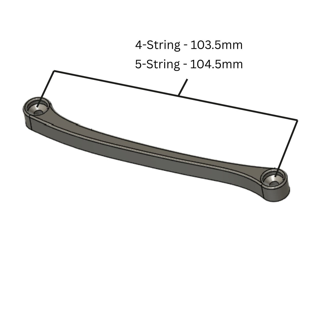 Precision Bass Thumb Rest - No-Drill Tug Bar for 4 & 5-String P Bass - Multiple Colors - Ploutone