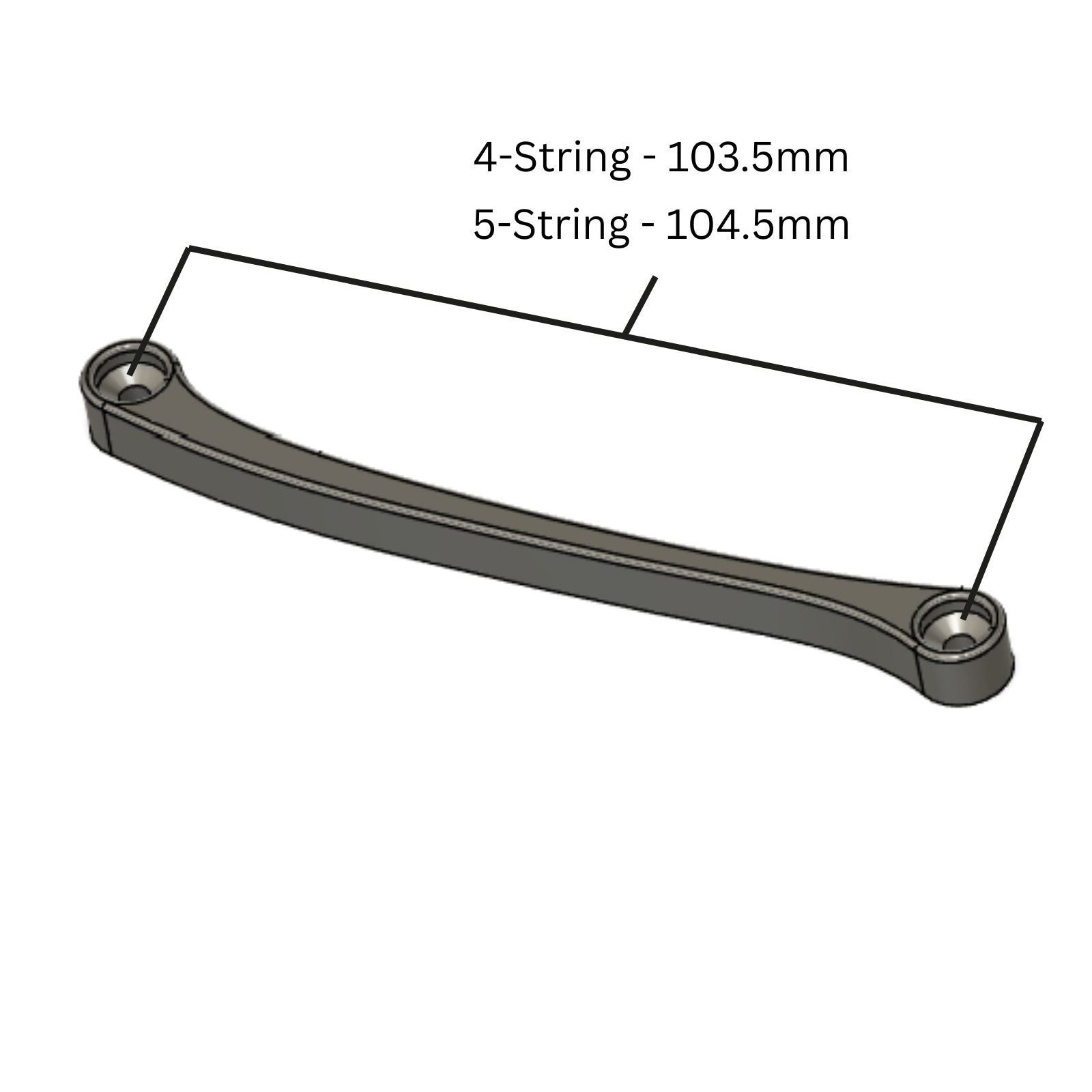 Precision Bass Thumb Rest - No-Drill Tug Bar for 4 & 5-String P Bass - Multiple Colors - Ploutone