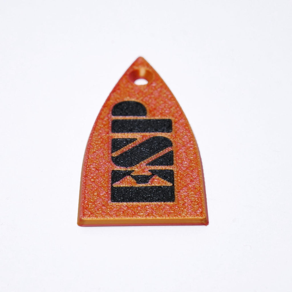 ESP Truss Rod Cover for ESP & LTD - ESP Logo (Flame Orange) truss rod covers from Ploutone