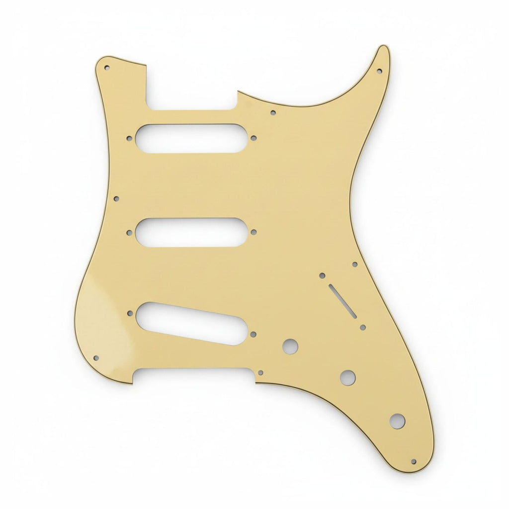 PRS Silver Sky Pickguard 8-Hole SSS - 30+ Colors 3-Ply Cream - Ploutone