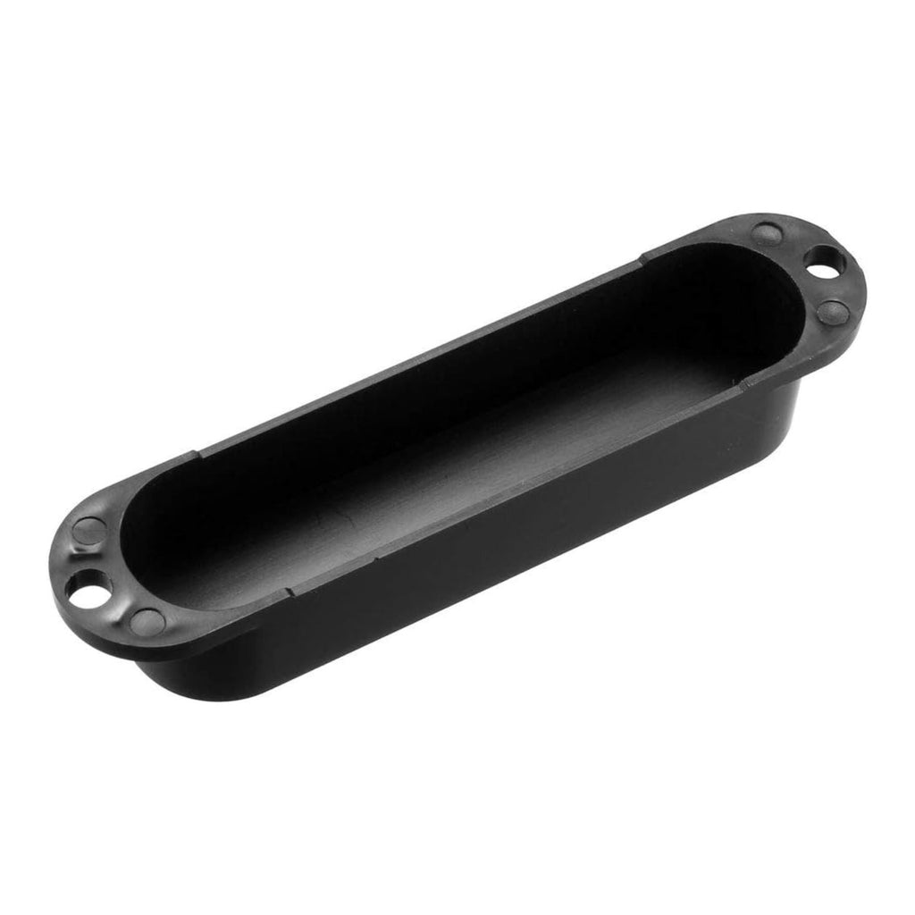 Stratocaster Single Coil Pickup Cover Set (No Holes) - Black 3 Pcs - Ploutone