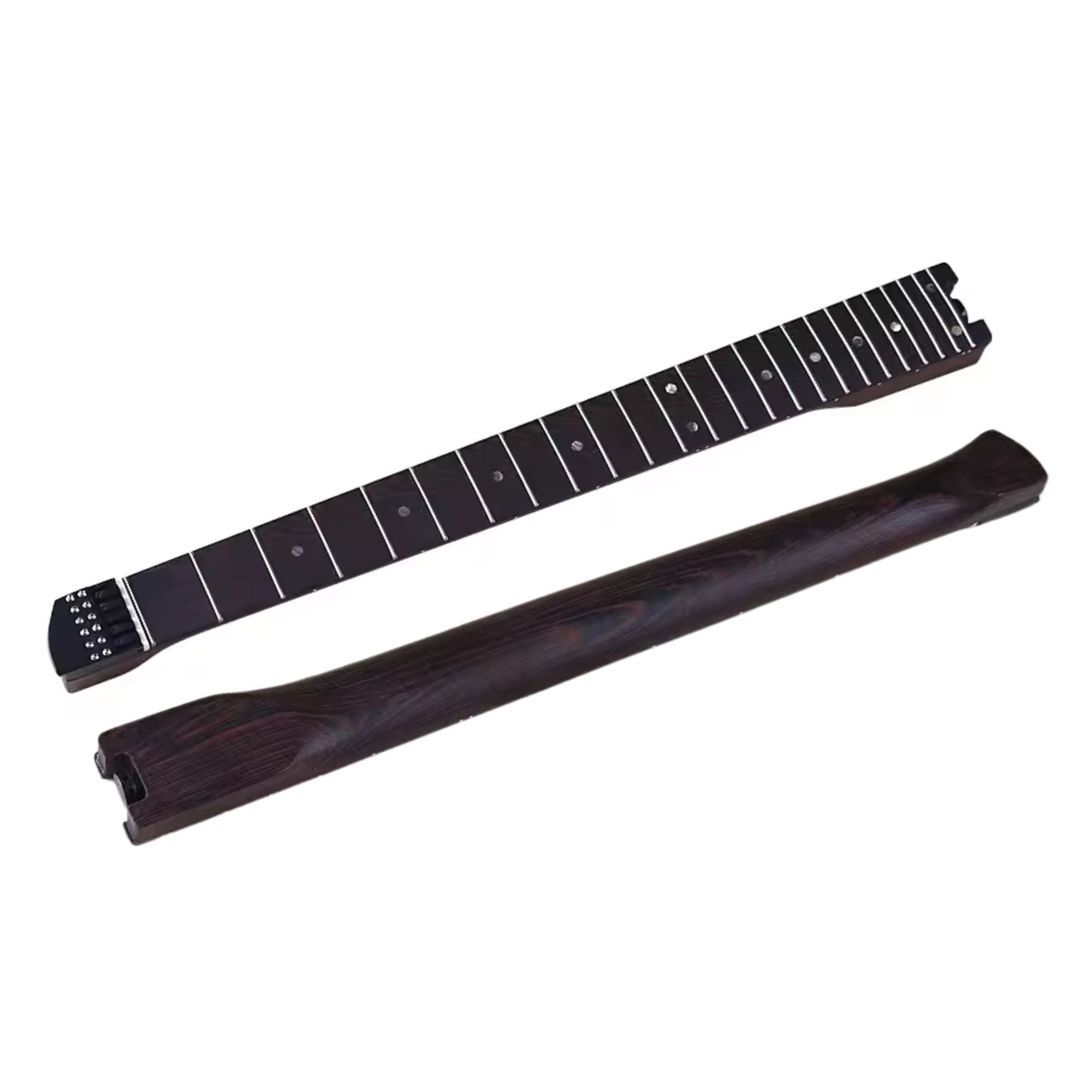 Headless Wenge Guitar Neck with Hardware - Ploutone